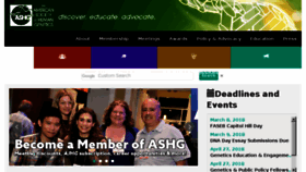 What Ashg.org website looked like in 2018 (6 years ago)