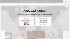 What Anglepoise.com website looked like in 2018 (6 years ago)