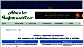 What Abueloinformatico.es website looked like in 2018 (6 years ago)