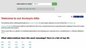 What Acronymattic.com website looked like in 2018 (6 years ago)