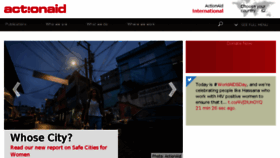 What Actionaid.org website looked like in 2018 (6 years ago)