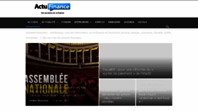 What Actufinance.fr website looked like in 2018 (6 years ago)