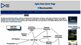 What Agiledata.org website looked like in 2018 (6 years ago)