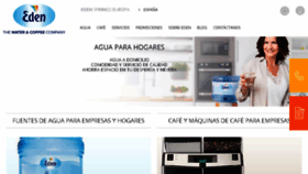What Aguaeden.es website looked like in 2018 (6 years ago)