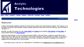 What Analytictech.com website looked like in 2018 (7 years ago)