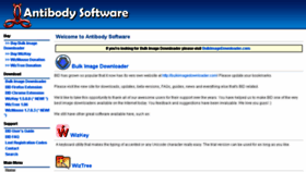 What Antibody-software.com website looked like in 2018 (6 years ago)