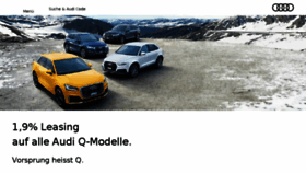 What Audi.ch website looked like in 2018 (6 years ago)