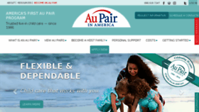 What Aupairinamerica.com website looked like in 2018 (6 years ago)