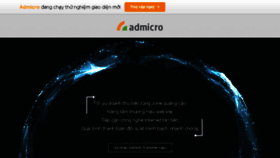 What Admicro.vn website looked like in 2018 (6 years ago)