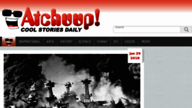 What Atchuup.com website looked like in 2018 (6 years ago)