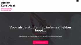 What Atelierkunstmaat.nl website looked like in 2018 (6 years ago)