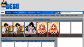 What Animedesu.club website looked like in 2018 (6 years ago)