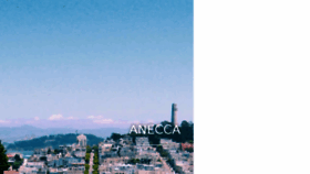What Anecca.com website looked like in 2018 (6 years ago)