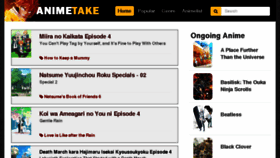 What Animetake.tv website looked like in 2018 (6 years ago)