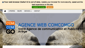 What Agence-web-comcomgo.com website looked like in 2018 (6 years ago)