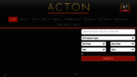 What Acton.com.au website looked like in 2018 (6 years ago)