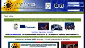 What Aede-france.org website looked like in 2018 (6 years ago)
