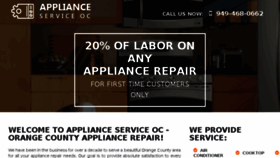 What Applianceserviceoc.com website looked like in 2018 (6 years ago)
