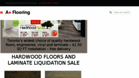 What Aplusfloors.ca website looked like in 2018 (7 years ago)