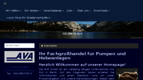 What Ava-berlin.de website looked like in 2018 (6 years ago)