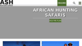 What Africanskyhunting.co.za website looked like in 2018 (6 years ago)