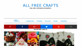 What Allfreecrafts.com website looked like in 2018 (6 years ago)