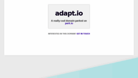 What Adapt.io website looked like in 2018 (6 years ago)