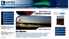 What Auroracollege.nt.ca website looked like in 2018 (6 years ago)