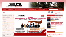 What Azc.uam.mx website looked like in 2018 (6 years ago)