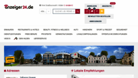 What Anzeiger24.de website looked like in 2018 (7 years ago)