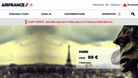What Airfrance.nl website looked like in 2018 (6 years ago)