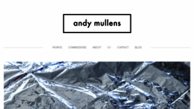 What Andymullens.com website looked like in 2018 (6 years ago)