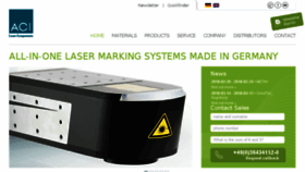 What Aci-laser.de website looked like in 2018 (6 years ago)