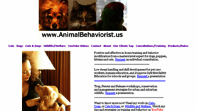 What Animalbehaviorist.us website looked like in 2018 (7 years ago)