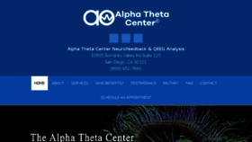 What Alphathetacenter.com website looked like in 2018 (6 years ago)