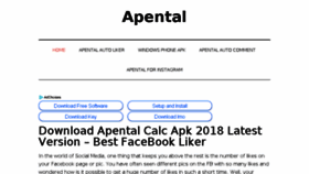 What Apental.net website looked like in 2018 (6 years ago)