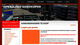 What Aanhangwagenstekoop.nl website looked like in 2018 (6 years ago)
