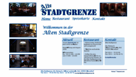 What Altestadtgrenze.de website looked like in 2018 (6 years ago)