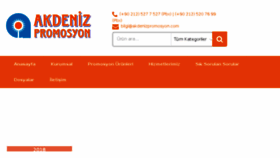 What Akdenizpromosyon.com website looked like in 2018 (6 years ago)