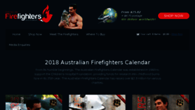 What Australianfirefighterscalendar.com website looked like in 2018 (6 years ago)