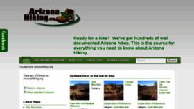 What Arizonahiking.org website looked like in 2018 (6 years ago)