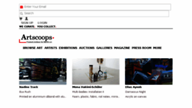 What Artscoops.com website looked like in 2018 (6 years ago)