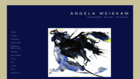 What Angelaweiskam.de website looked like in 2018 (6 years ago)