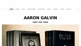 What Aarongalvin.com website looked like in 2018 (6 years ago)