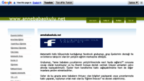 What Annebabaokulu.net website looked like in 2018 (6 years ago)