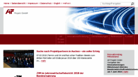 What Aif-projekt-gmbh.de website looked like in 2018 (8 years ago)