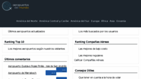 What Aeropuertosdelmundo.com.ar website looked like in 2018 (6 years ago)