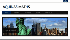 What Aquinasmaths.com website looked like in 2018 (6 years ago)