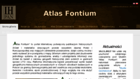 What Atlasfontium.pl website looked like in 2018 (6 years ago)