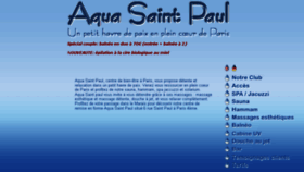 What Aquasaintpaul.fr website looked like in 2018 (6 years ago)